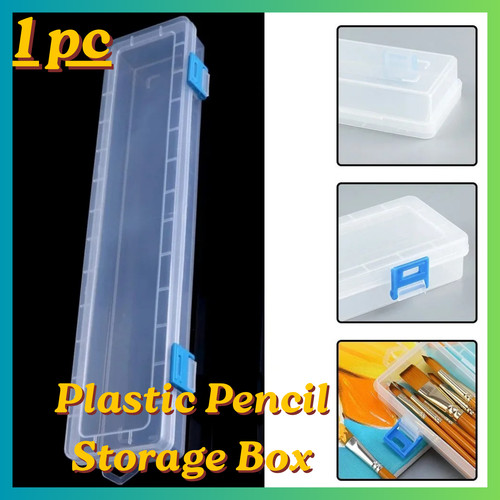 Plastic pencil storage box - plastic,