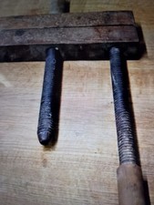 Antique Wooden Bench Clamp Vice 12-inch