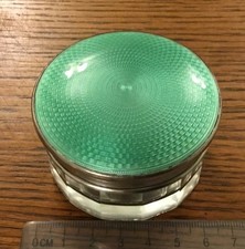 Silver Guilloche Lidded