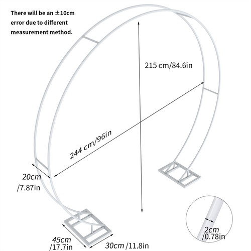 Round hoop balloon - 2-2.4m,