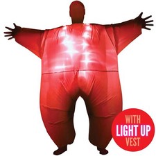 Adult Inflatable Red LIGHT UP