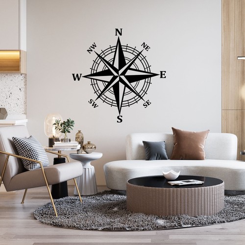 Car wall stickers wind rose - car,