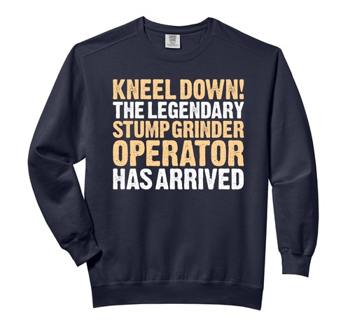 Stump grinder operator kneel - grinder,