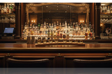 Blanton's Bourbon Cork Display Logo, Oak Barrel Stave, Blantons, Whiskey