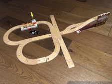 Cars 2 Sheriff’s Race ‘n Chase Wooden Train Track Set - Rare and Collectable