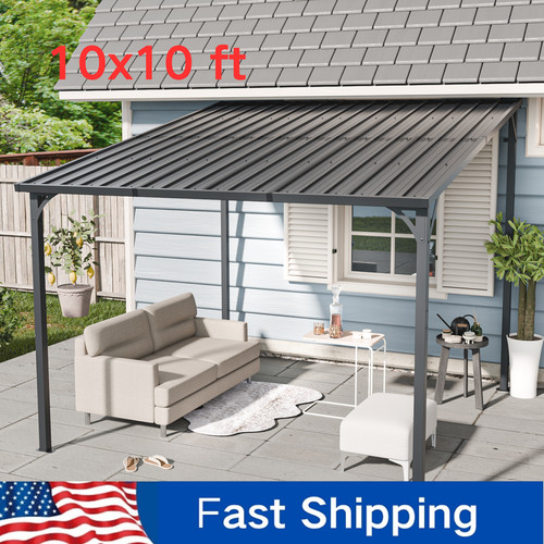 10x10 outdoor metal pergola - 10x10,