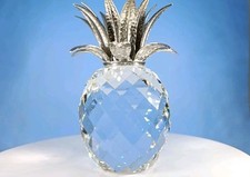 B Swarovski Pineapple Rhodium