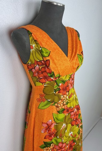 Vintage 60s day - glo, hibiscus