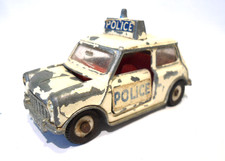 Vintage 1960s Dinky 1:43 Mini Cooper Police Car For Restoration