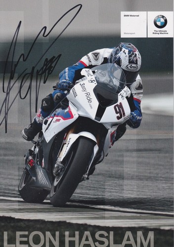 Leon haslam hand signed - haslam, promo