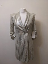 Zara Metallic Silver White