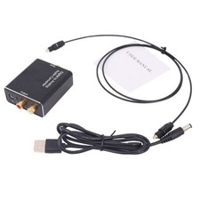 Optical to Analog Audio Converter Adapter Coaxial Toslink Digital RCA 3.5mm L/R