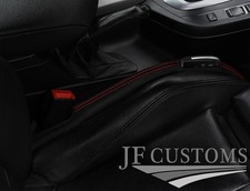 RED STITCH LEATHER 2X CAR KEY