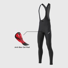 Mens "All Day" Bib Tights 3D Padded Thermal Pockets Winter Cycling Tights  uk