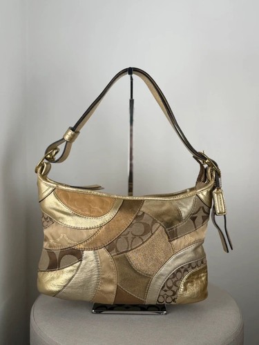 Coach f14008 patchwork gold - patchwork,