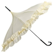 Cream lace trim pagoda - cream,