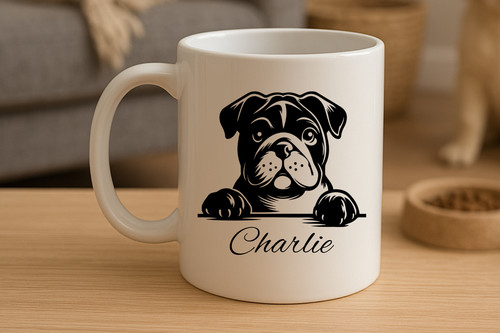 Personalised dog mug - mug, sneaking