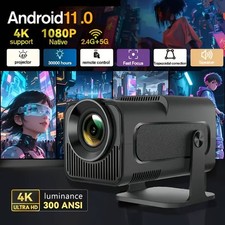 4K 5G Projector Smart HD LED WiFi Bluetooth HDMI USB Android Office Home Theater