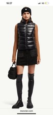 Moncler Glossed Shell Down Ghany Gilet Vest Size 1 UK S