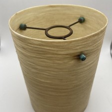 Vintage Fibreglass Lampshade Retro Spun Lightshade Shatterline Lamp Cream Shade