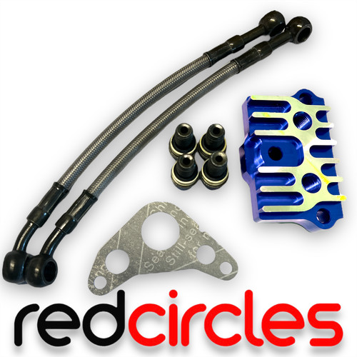 Blue pit bike - cnc, cooler