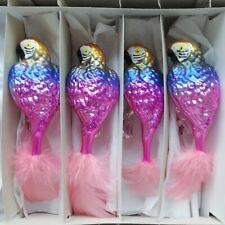 Czech blown glass parrot