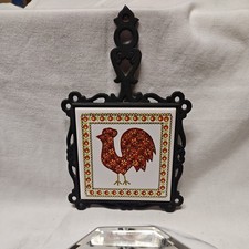 Vintage 1970s Cast Iron Trivet