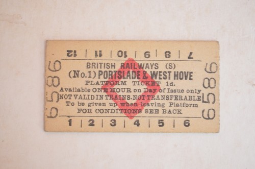 Railway platform ticket - platform, (s)