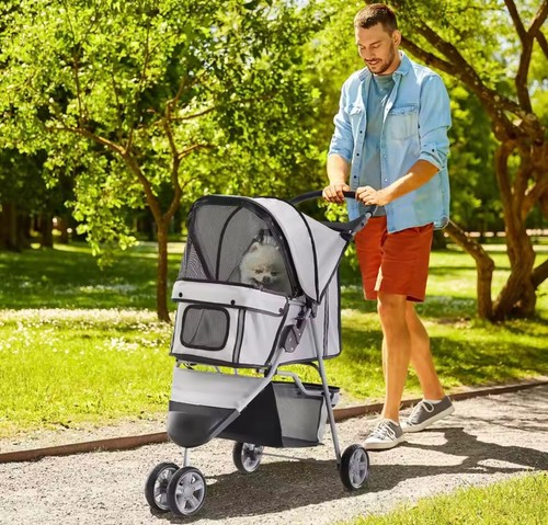 Pawhut pet stroller - pet, cat
