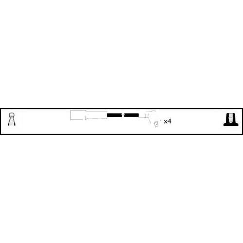 Leads ignition cables kit - ht,