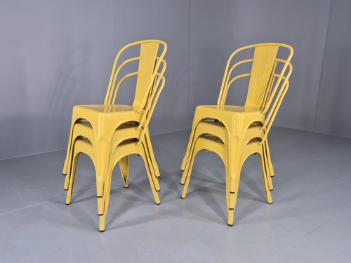 Yellow tolix stlye stacking - tolix,