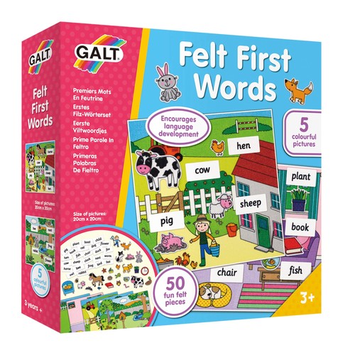 Galt toys felt first - first, words