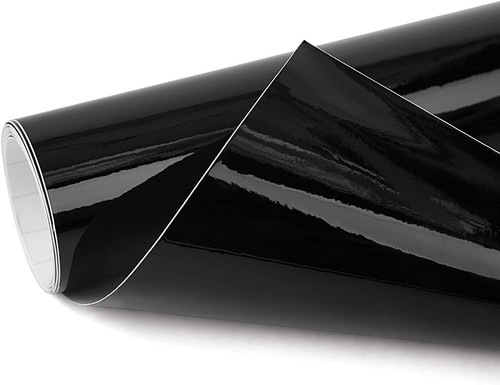 Black gloss vinyl car wrap - vinyl,
