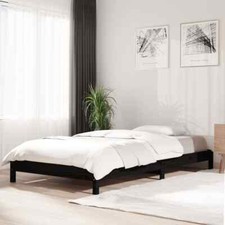 Stack Bed Black 80x200 cm