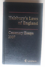 Halsbury's Law of England 2007 Centenary Essays Butterworths LexisNexis