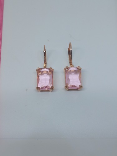Swarovski pink drop earrings - swarovski,
