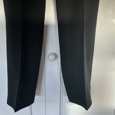 Women’s Girls Black Straight Trousers Size 12 Inside Leg 27 New. Without Tags