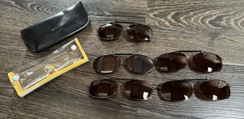 Vintage clip sunglasses lot - clip, on