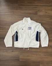 Adidas Vintage Women’s 90s Team GB Tracksuit Top Windbreaker - UK14 Medium/White