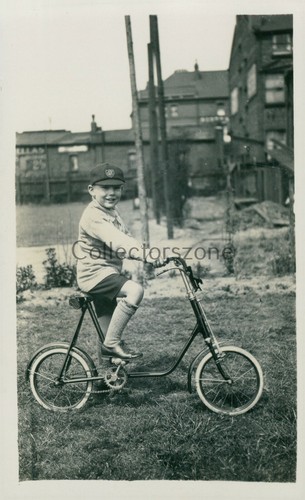 1930 boy bicycle school - on,