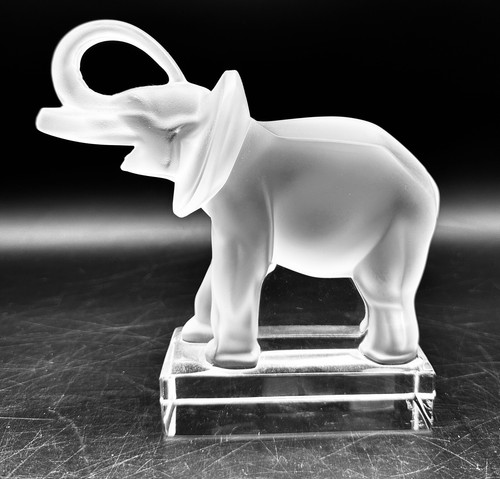 Lalique france crystalelephant - lalique,