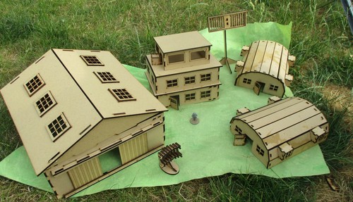 28mm airfield wargames hanger - 28mm,