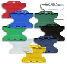 Double Sided Plastic Rigid ID Card Holder ID Badge Holder Free POSTAGE