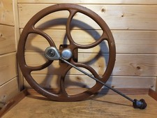 Large vintage cast iron belt - a,