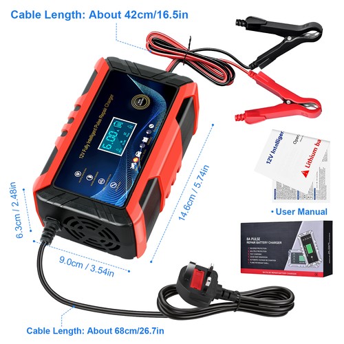 Smart car battery charger 12v - smart,