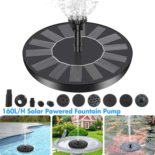 Solar water fountain floating - water,