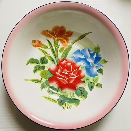 Vintage mid century enamel - vintage,