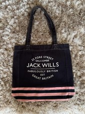 Jack Wills Navy & Pink Tote