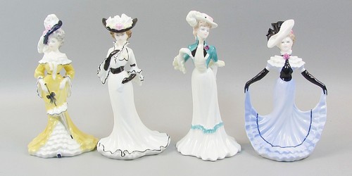 Coalport ladies figurines - coalport,