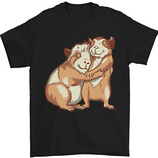 Guinea Pigs Hugging Mens T-Shirt 100% Cotton